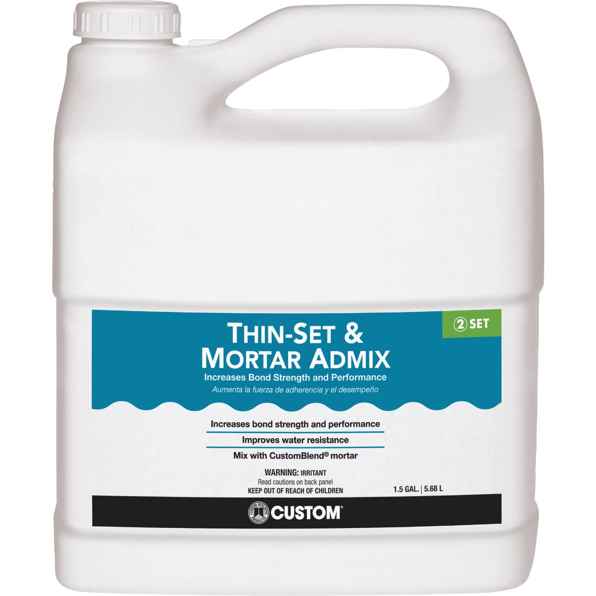 Custom 1-1/2 Gal. Acrylic Thinset Mortar & Grout Additive