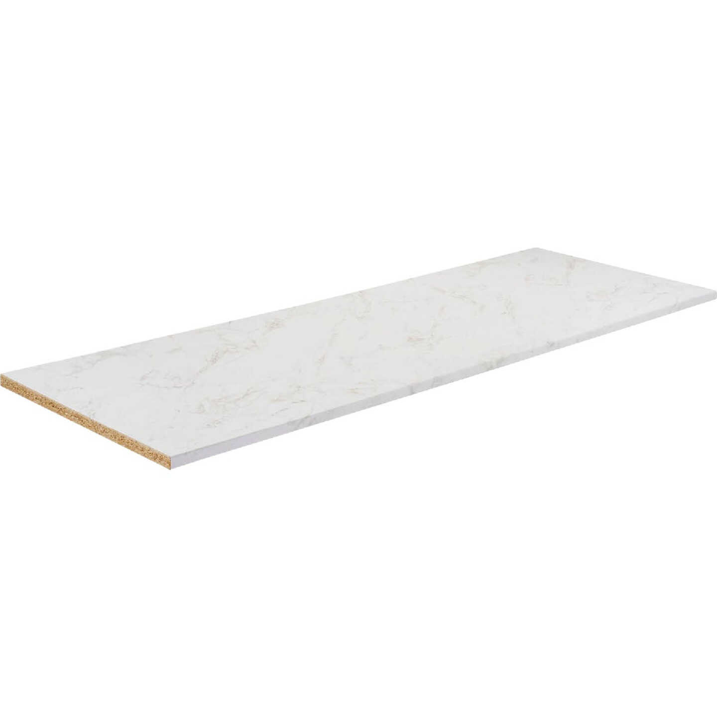 VT Industries Stretta 10 Ft. Laminate White Marble Countertop Image 1