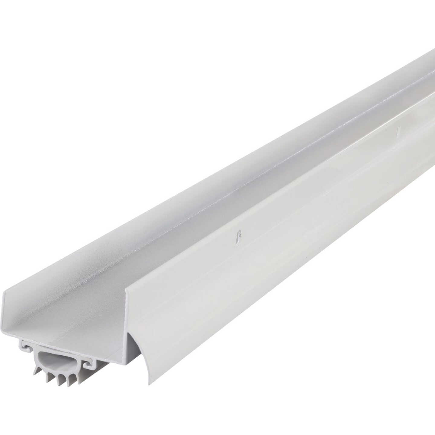 M-D Building Products 2.25 In. W. x 1.375 In. H. x 36 In. L. Aluminum White Door Bottom Image 1