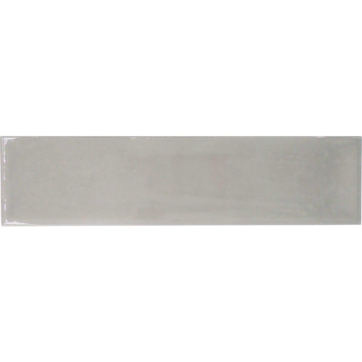 Emser Raku 3 In. x 12 In. Glossy Silver Ceramic Wall Tile with Hand Glazed Inverted Visual (6.29 Sq. Ft./Case) Image 2