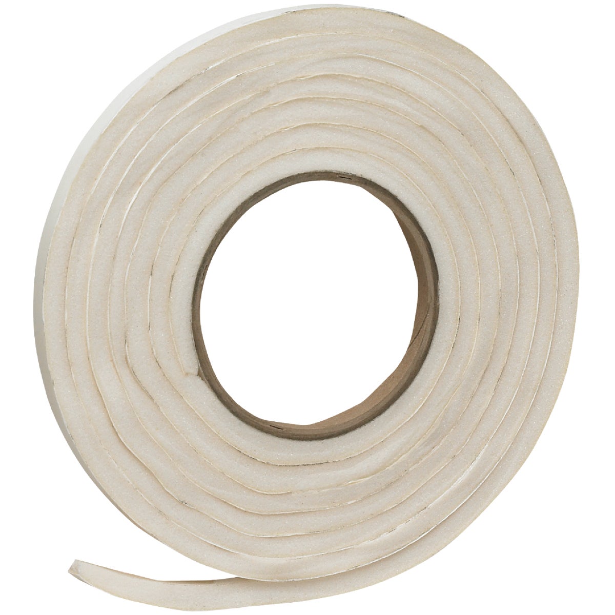 Frost King 3/8 In. Wide x 5/16 In. Thick x 10 Ft. Long White Rubber Foam Weatherstrip Tape Image 1