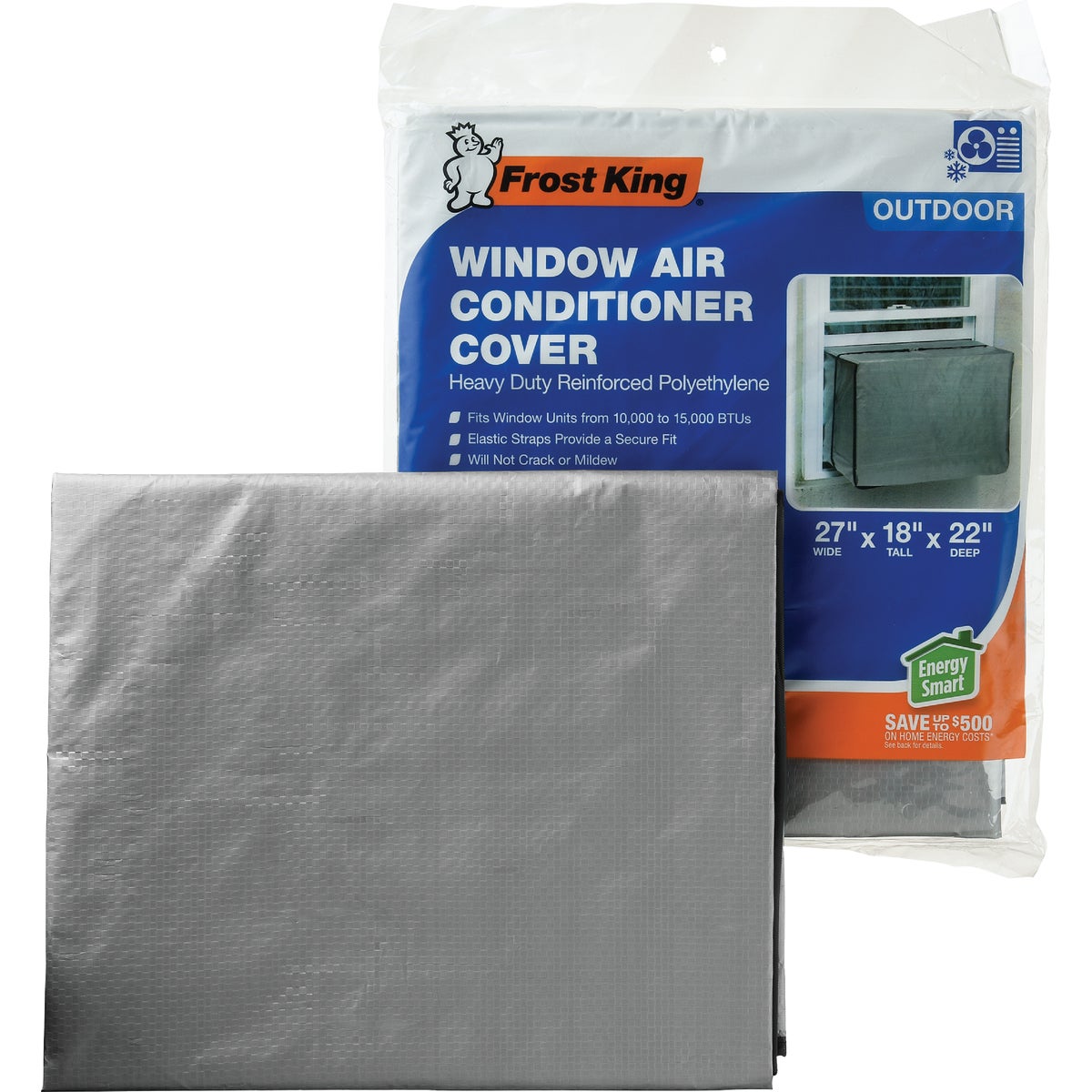 Frost King 18 In. x 27 In. x 22 In. 6 mil Rectangular Air Conditioner Cover Image 3