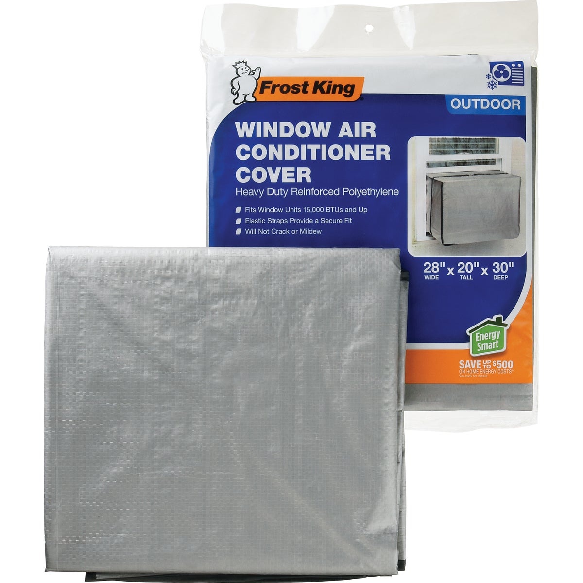 Frost King 20 In. x 28 In. x 30 In. 6 mil Rectangular Air Conditioner Cover Image 3