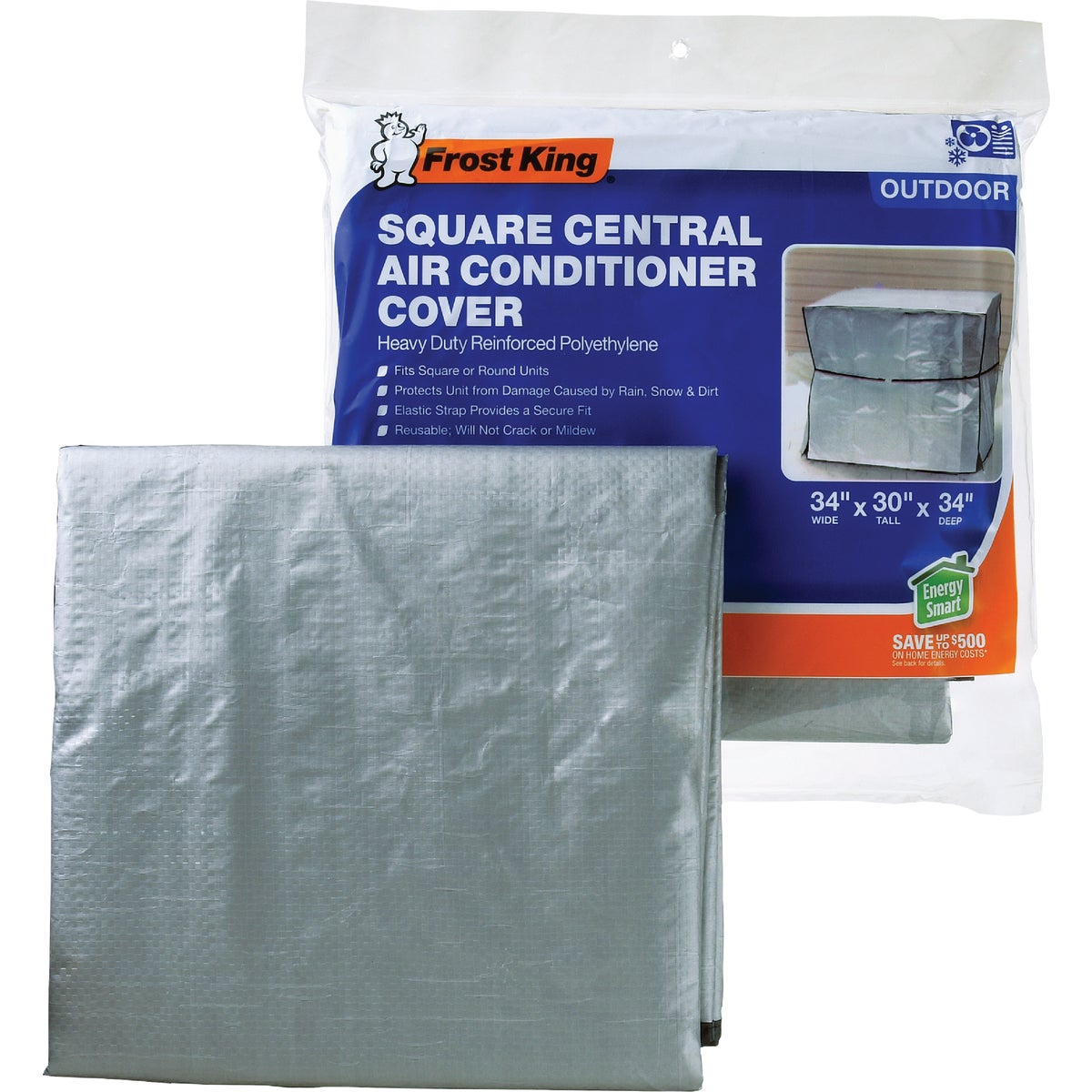 Frost King 34 In. x 34 In. x 30 In. 9 mil Square Air Conditioner Cover Image 4