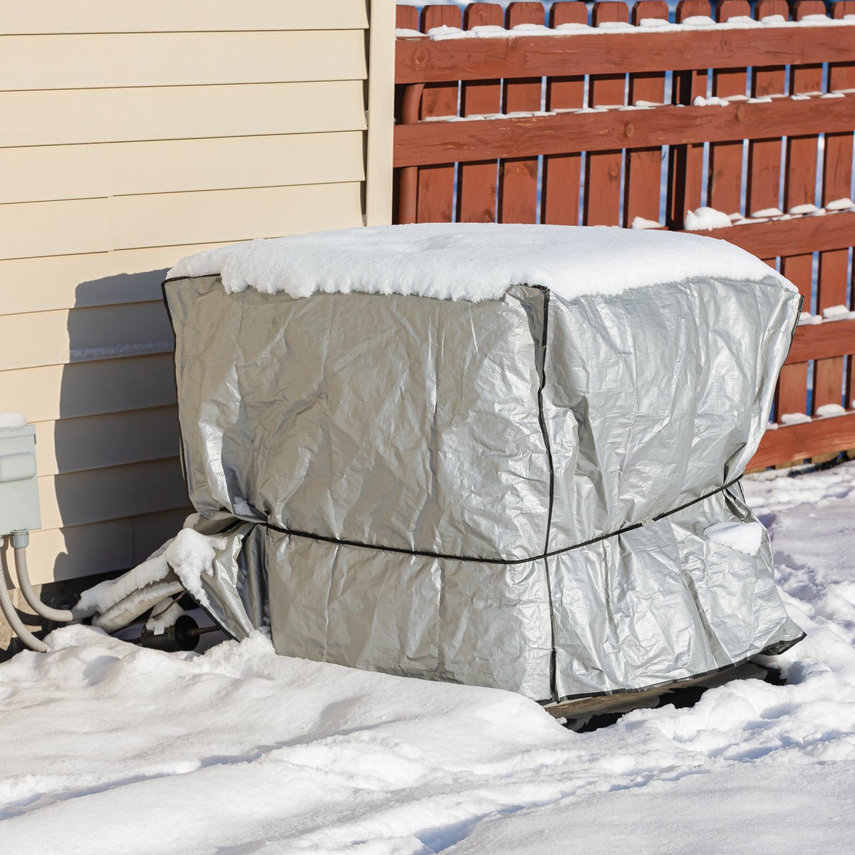 Frost King 34 In. x 34 In. x 30 In. 9 mil Square Air Conditioner Cover Image 2