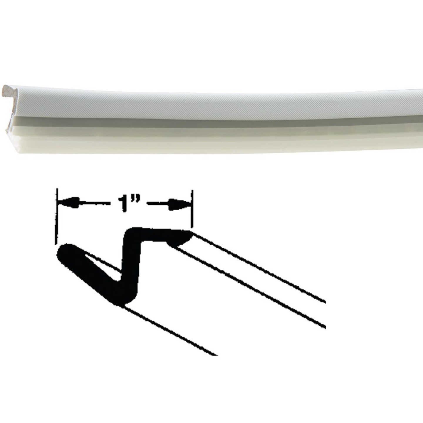 Frost King 7 Ft. 1 In. White Door Gasket Image 1