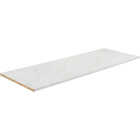 VT Industries Stretta 6 Ft. Left Hand Laminate White Marble Countertop Image 1