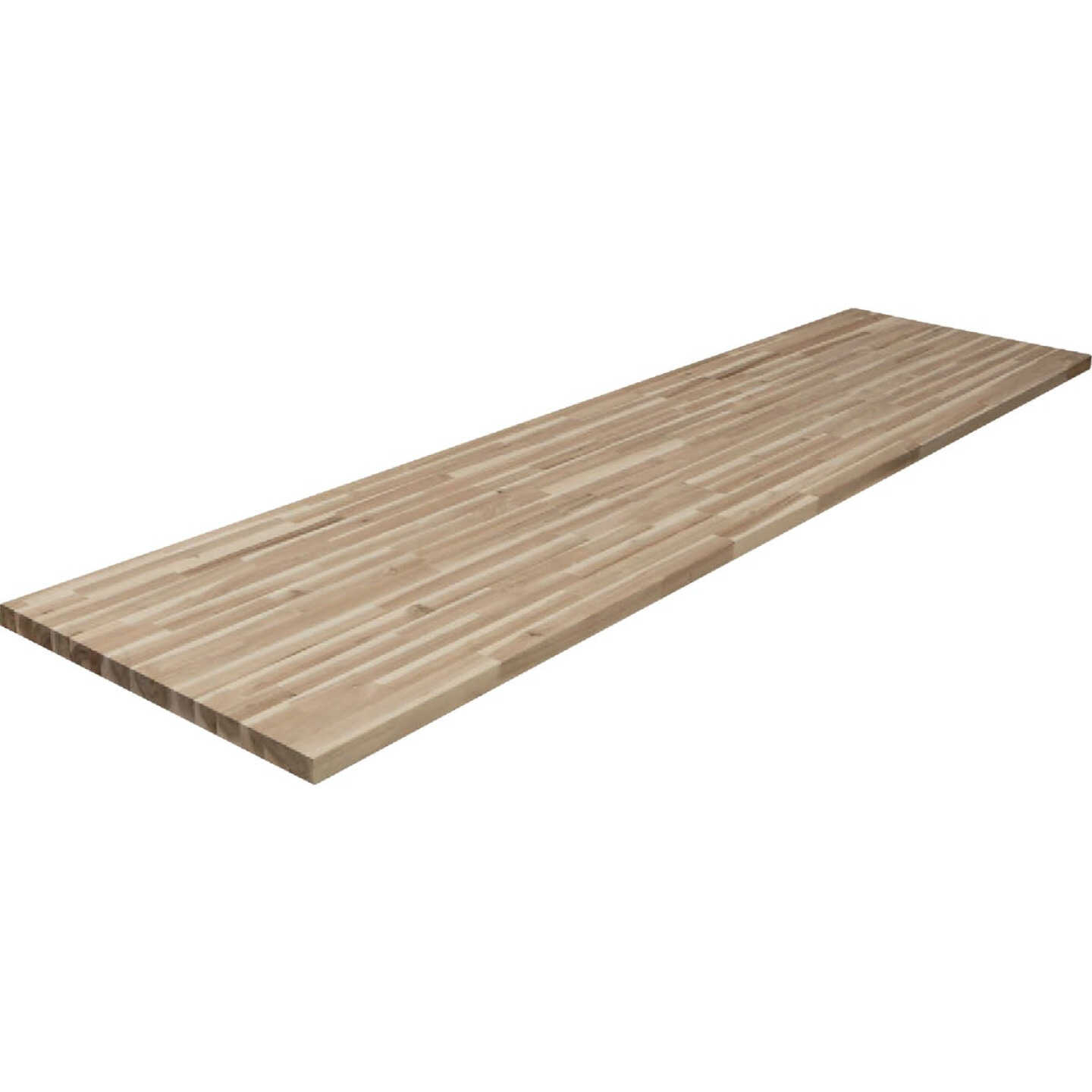 VT Industries CenterPointe 122 In. L x 25 In. D x 1.5 In. T Unfinished Acacia Wood Butcher Block Countertop with Square Edge Image 1