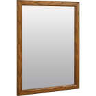 Zenna Home 20 In. x 25 In. Oak Framed Wall Mirror Image 5