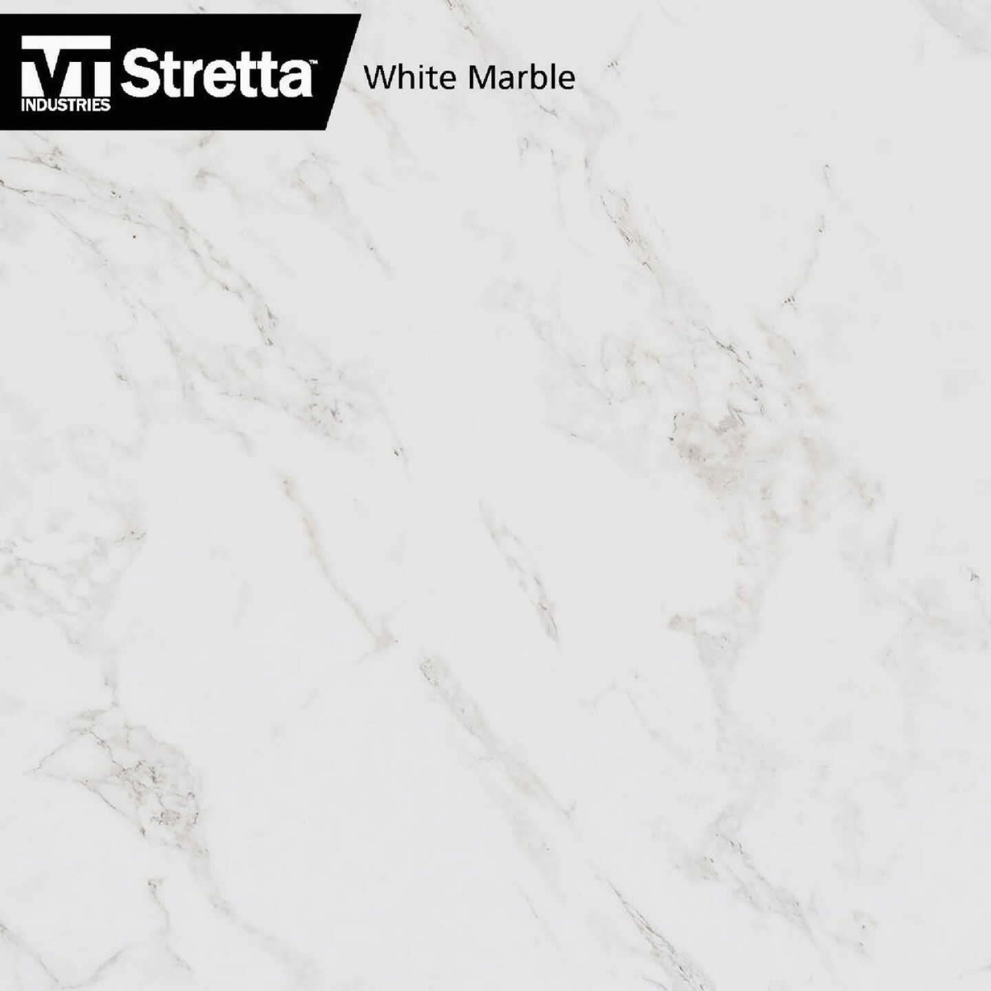 VT Industries Stretta 10 Ft. Left Hand Laminate White Marble Countertop Image 5