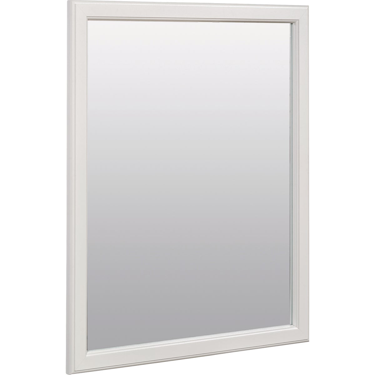 Zenna Home 20 In. x 25 In. White Framed Wall Mirror Image 5