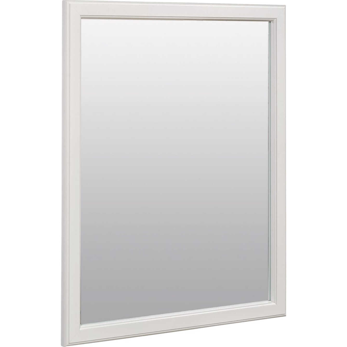 Zenna Home 20 In. x 25 In. White Framed Wall Mirror Image 5