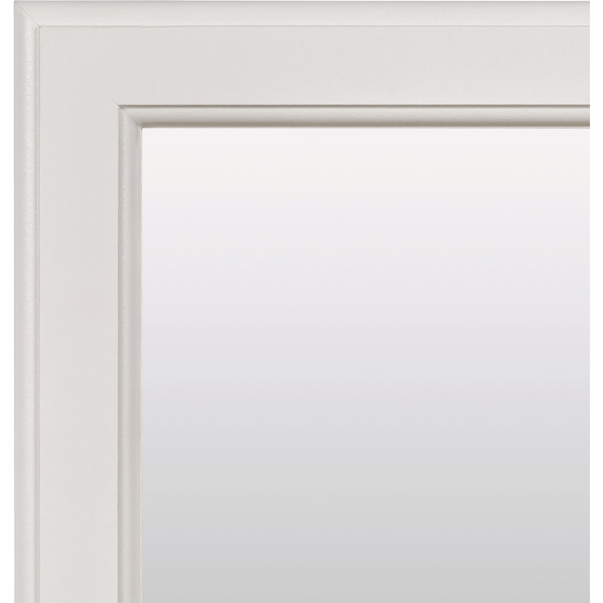 Zenna Home 20 In. x 25 In. White Framed Wall Mirror Image 4