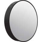 Zenna Home Designer Series Black 23.6 In. W x 23.6 In. H x 5 In. D Single Mirror Surface Mount Round Framed Medicine Cabinet Image 3