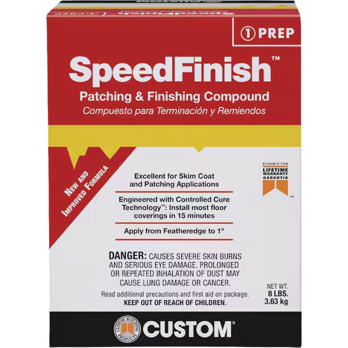 SpeedFinish 8 Lb. Underlayment, Patching & Finishing Cement Image 1