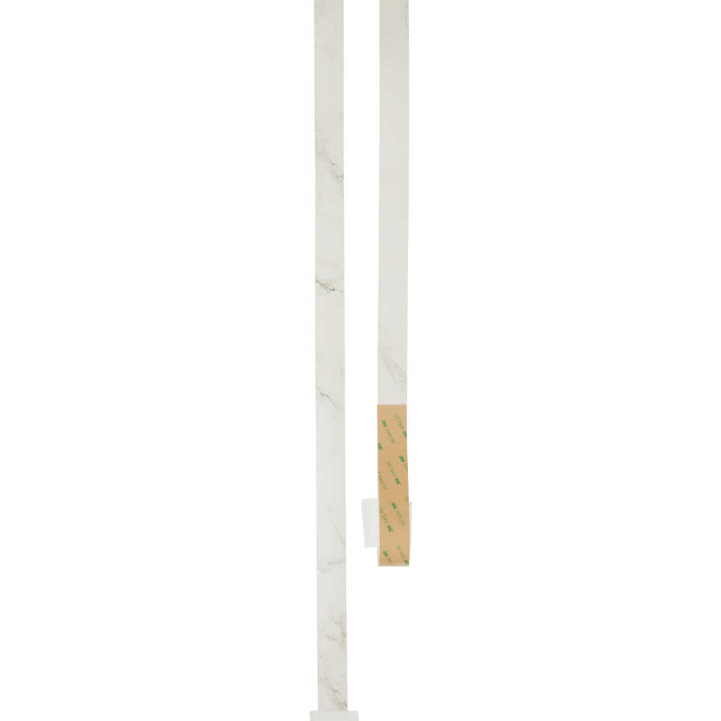 VT Industries Stretta Laminate Countertop White Marble End Cap Kit Image 1