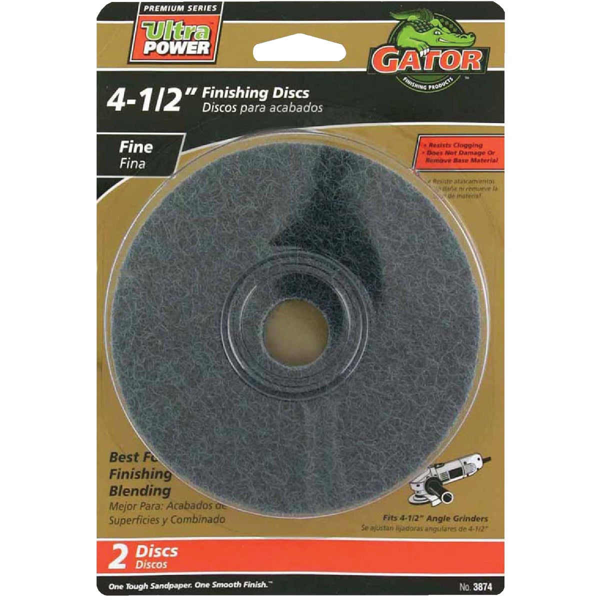 Gator Blade 4-1/2 In. Fine Fiber Disc (2-Pack)