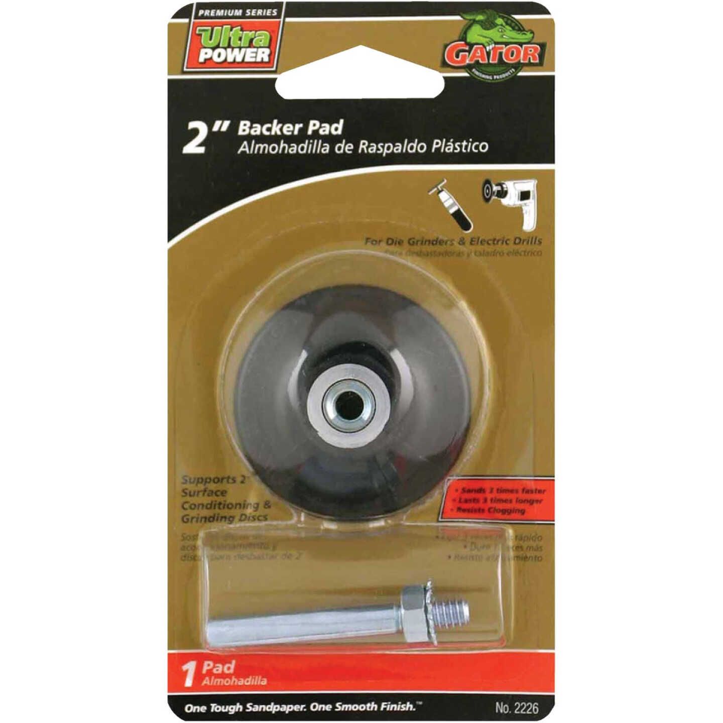 Gator Blade 2 In. Sanding Disc Backing Pad Image 1