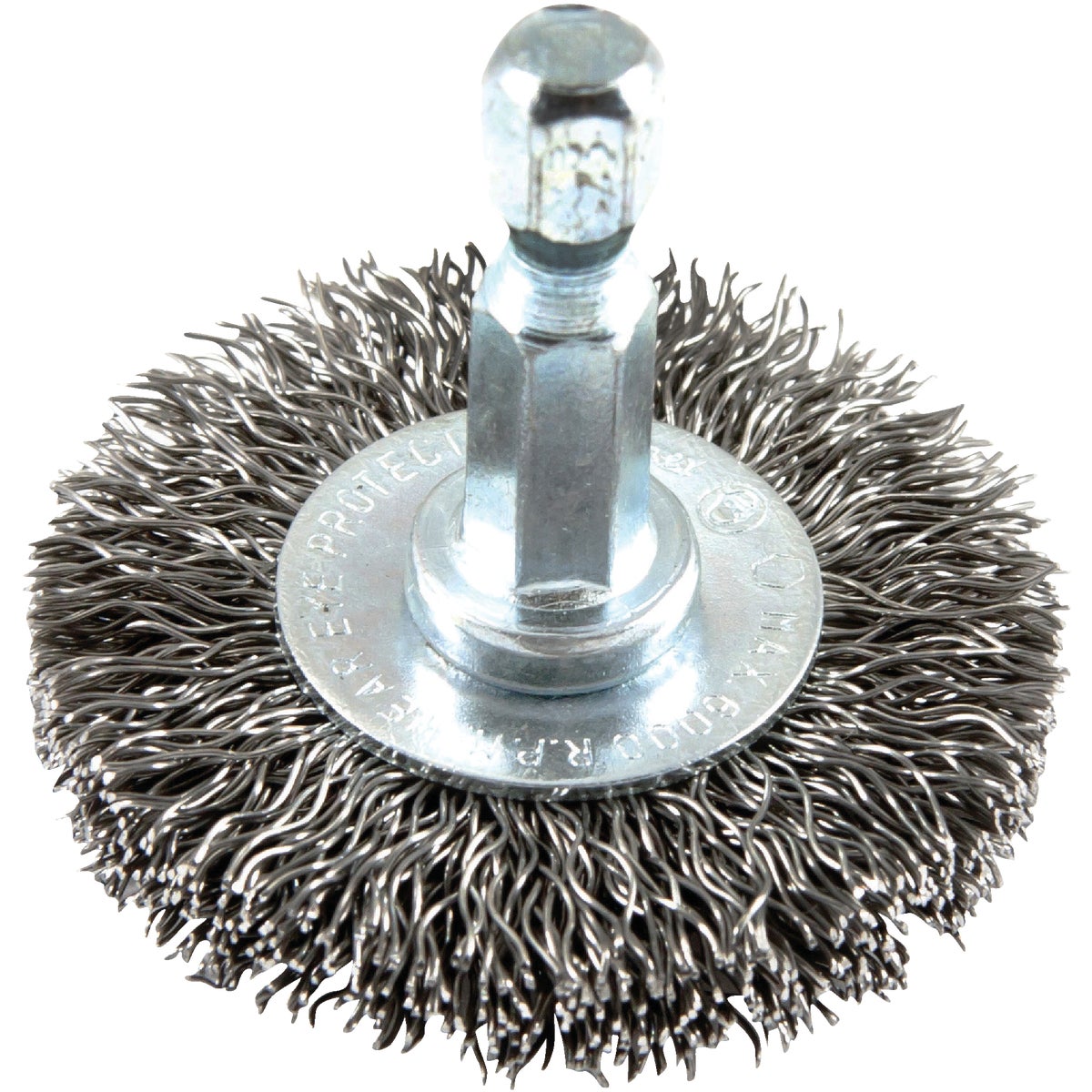 Forney 1-1/2 In. Hex Crimped, Coarse Drill-Mounted Wire Wheel Image 1