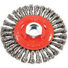Forney 4 In. Stringer Bead 0.012 In. Angle Grinder Wire Wheel Image 1