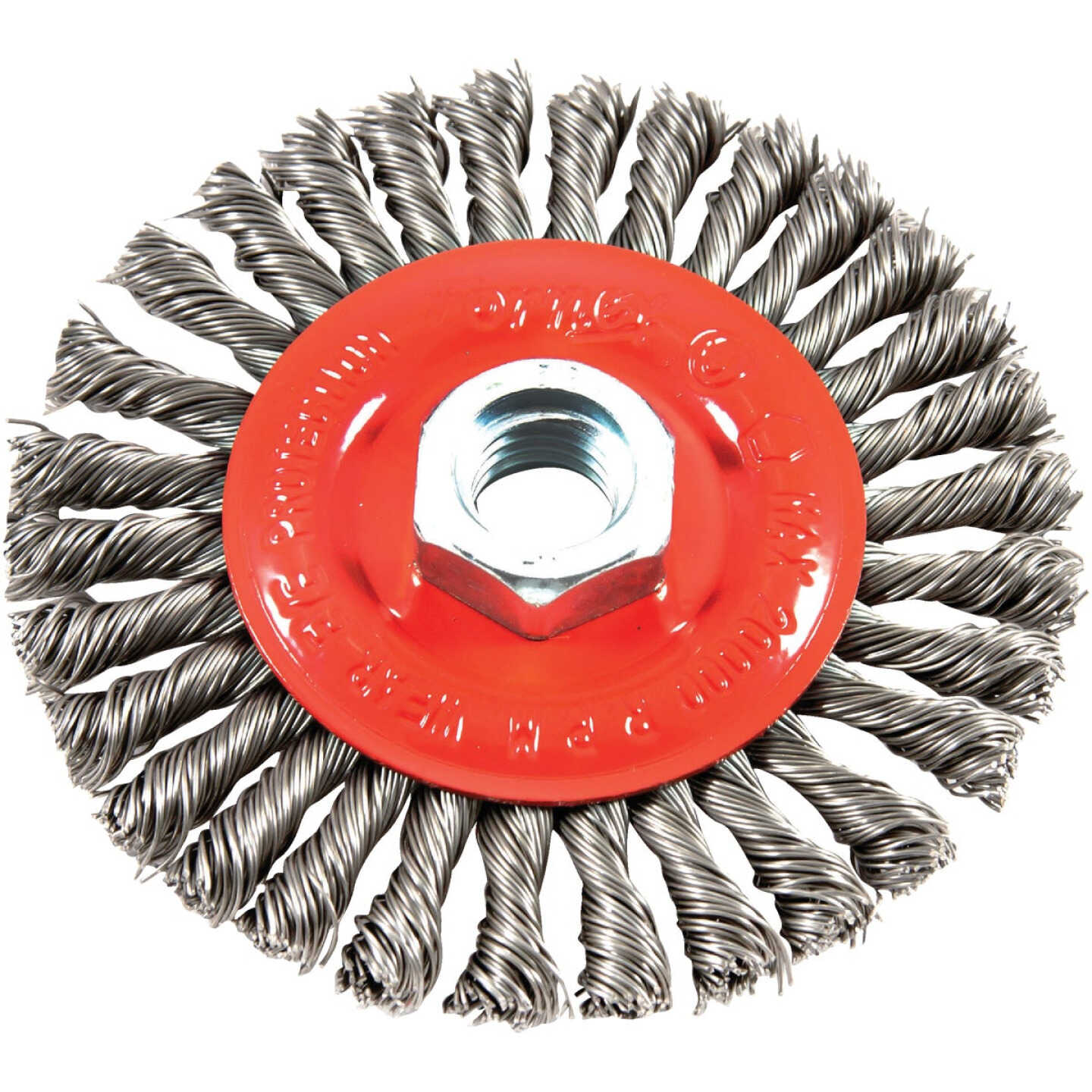 Forney 4 In. Stringer Bead 0.012 In. Angle Grinder Wire Wheel Image 1