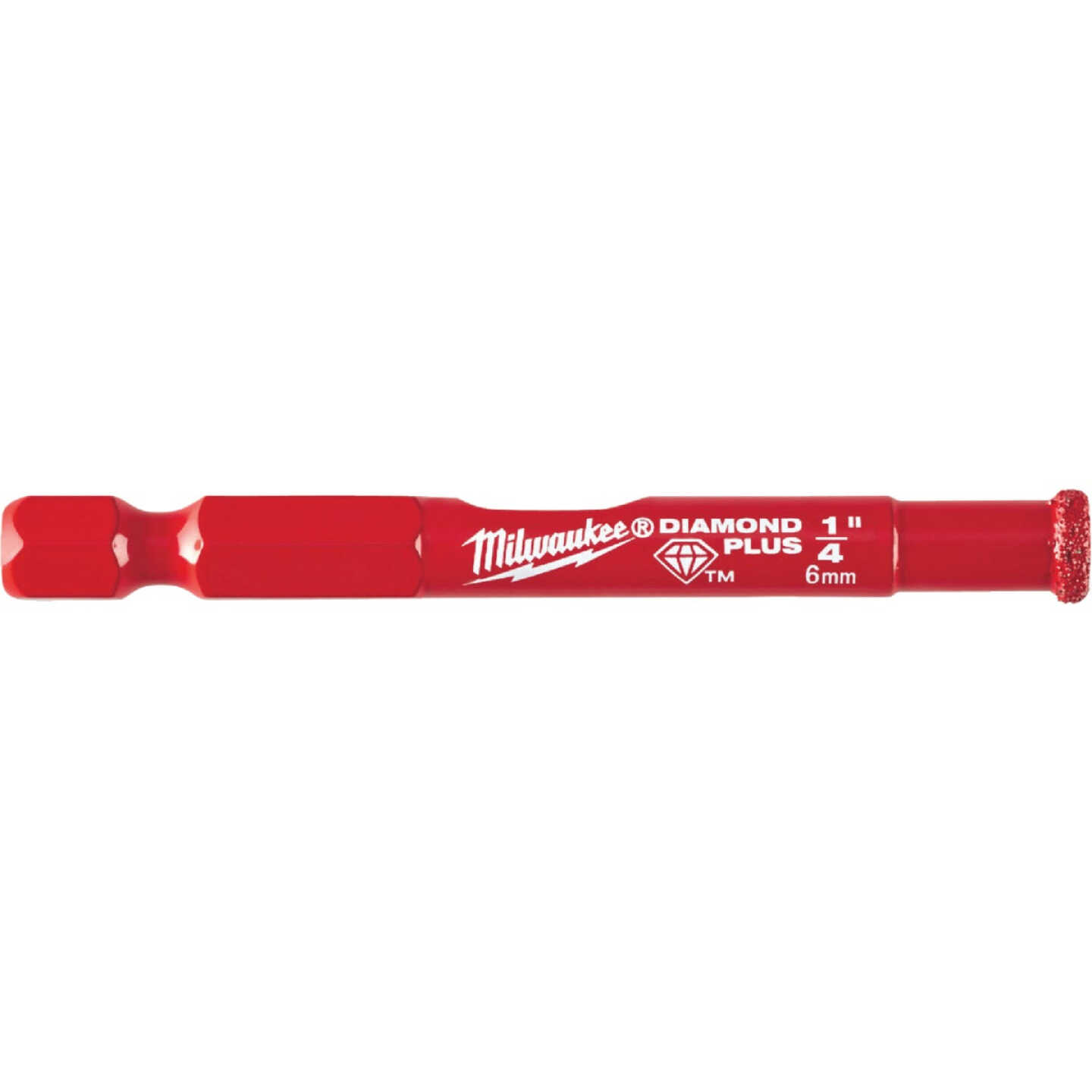 Milwaukee 1/4 In. x 2-1/8 In. Diamond Glass & Tile Drill Bit Image 1