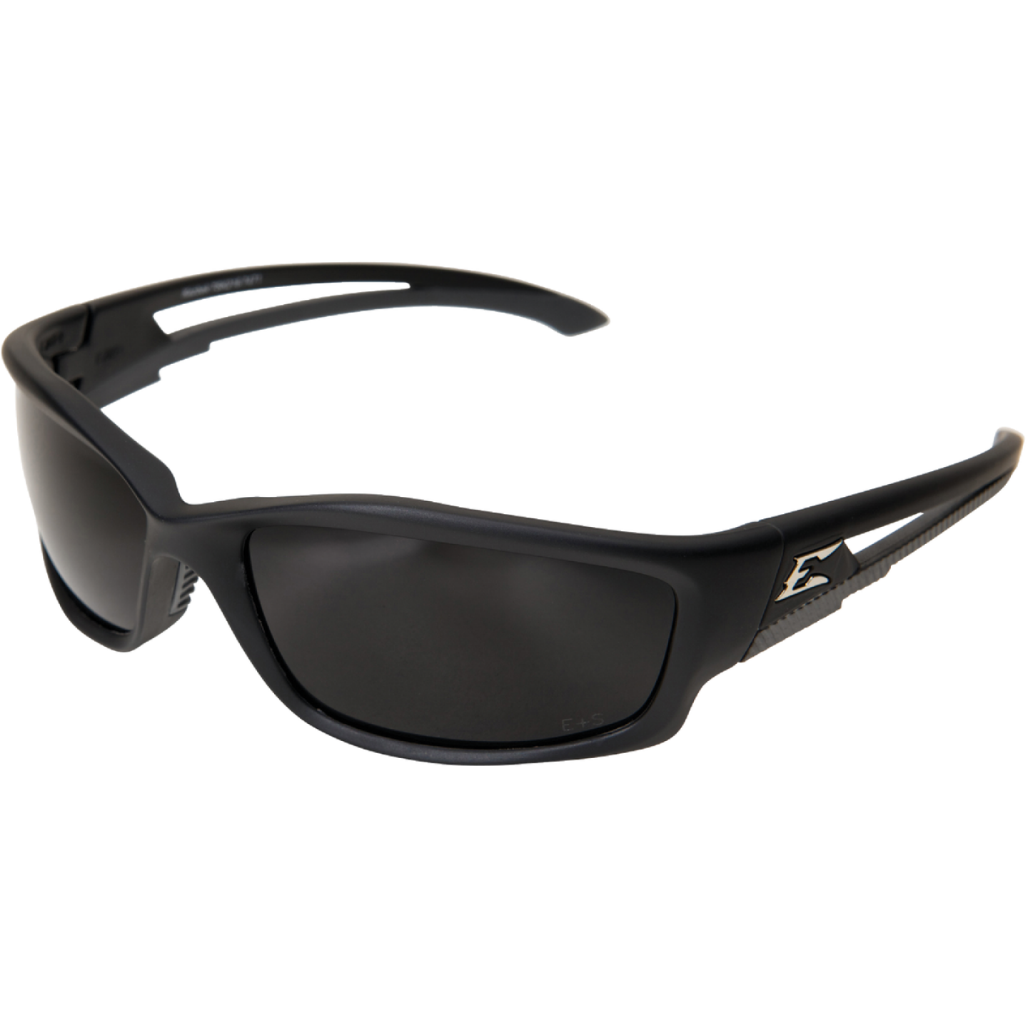 Edge Eyewear Kazbek Torque Red E Matte Black Frame Safety Glasses with Polarized Smoke Lens Image 1