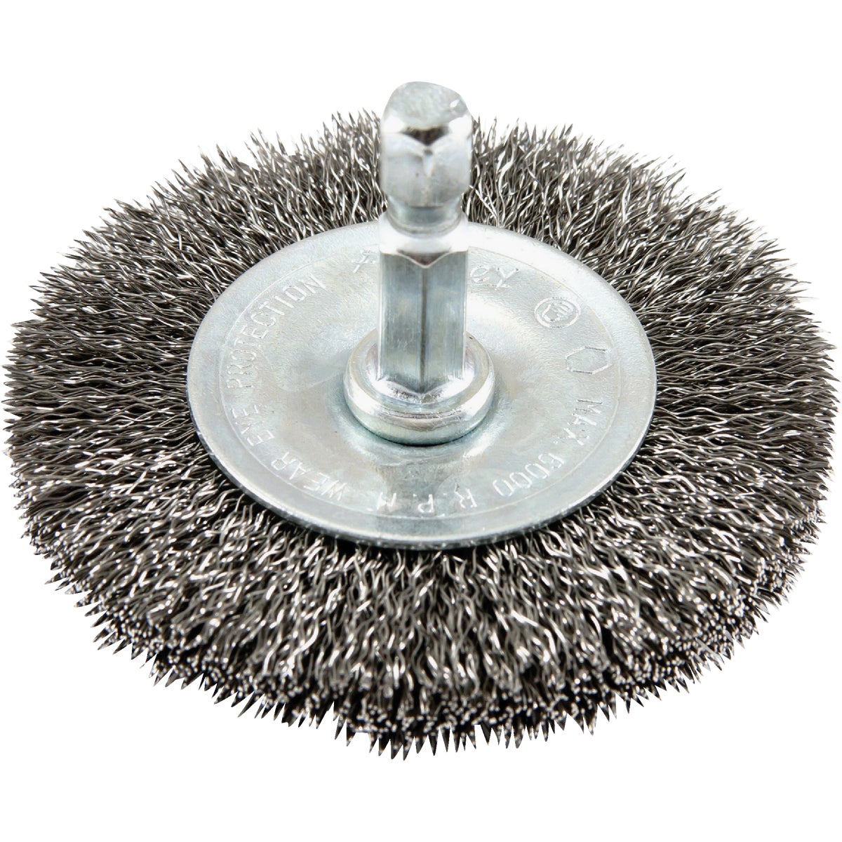 Forney 2-1/2 In. Hex Crimped, Fine Drill-Mounted Wire Wheel Image 1