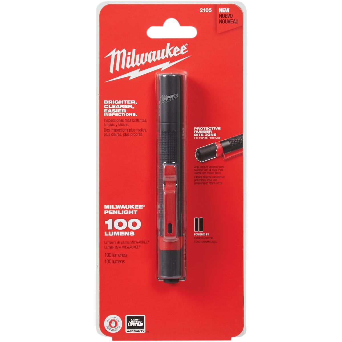 Milwaukee 100 Lm. 2AAA Aluminum Penlight Image 2