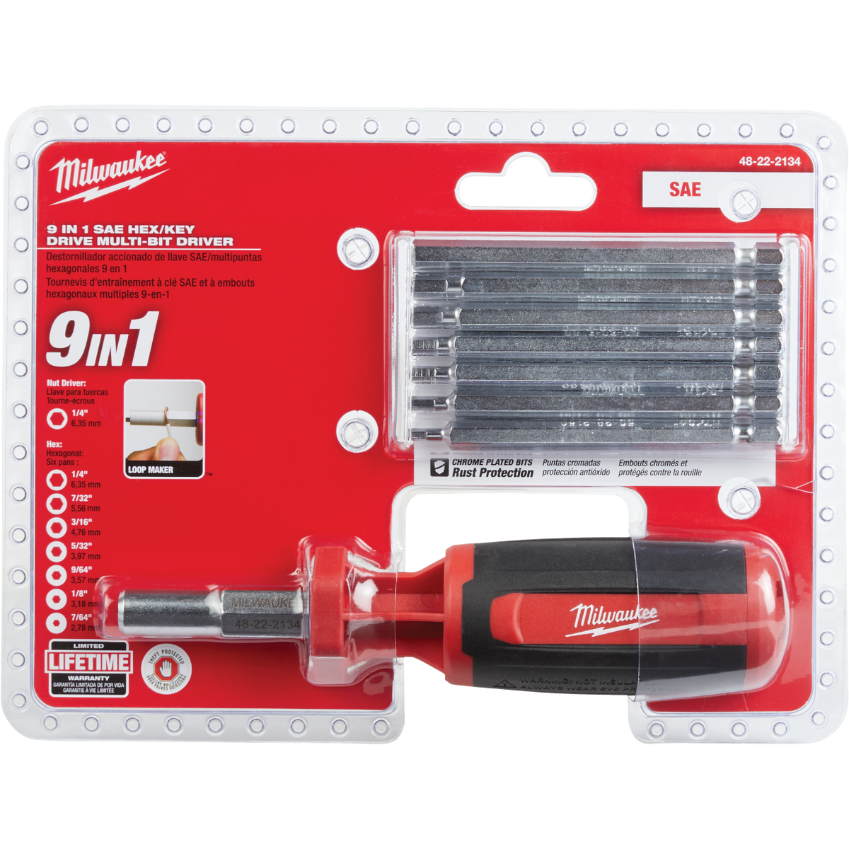 Milwaukee 10-in-1 SAE Hex Multi-Bit Screwdriver