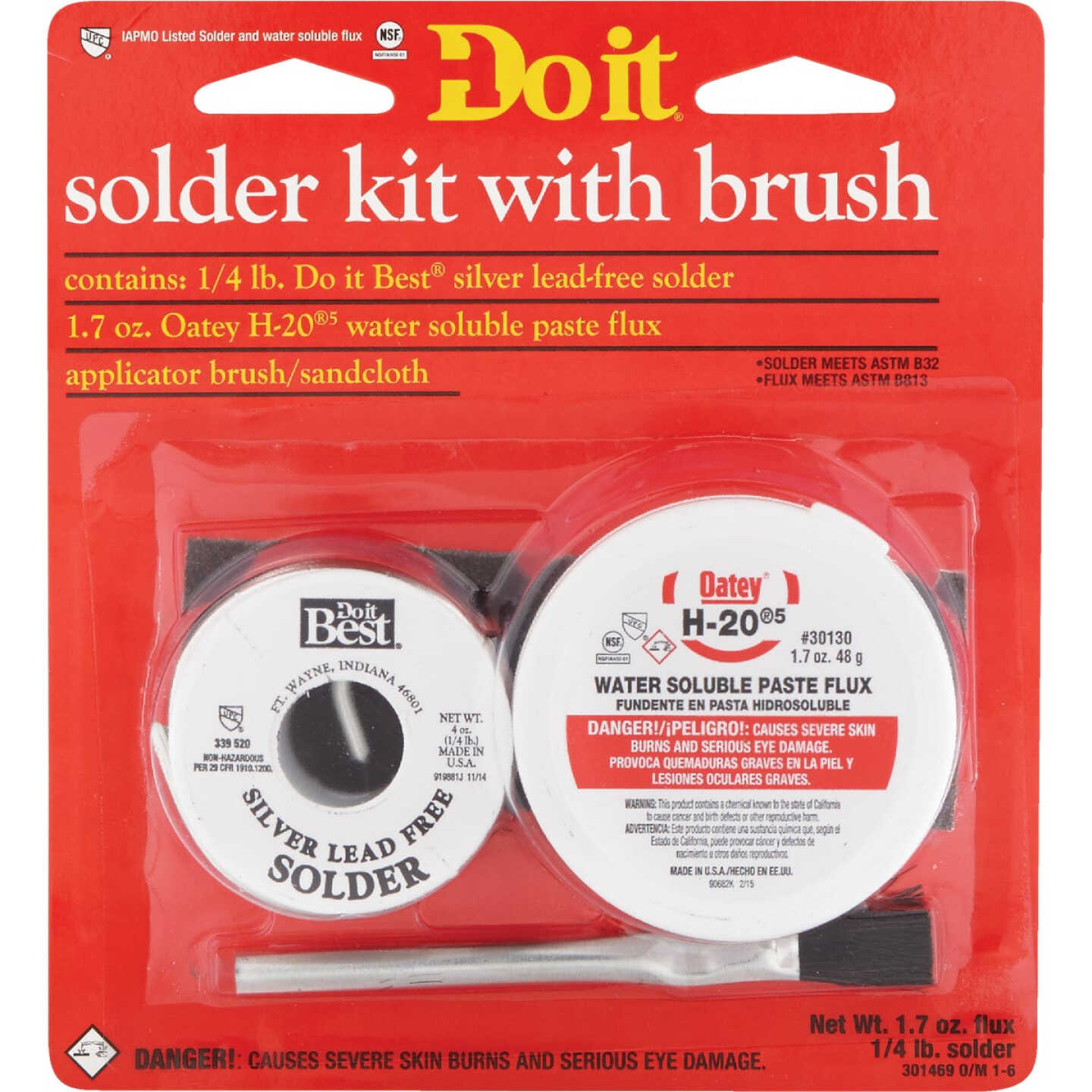 Do it Silver Lead-Free 1/4 Lb. H-205 Solder Kit Image 2