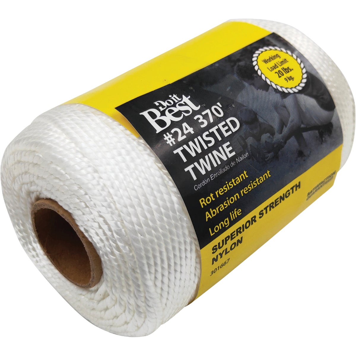 Do it Best #24 x 370 Ft. White Nylon Twisted Twine Image 2