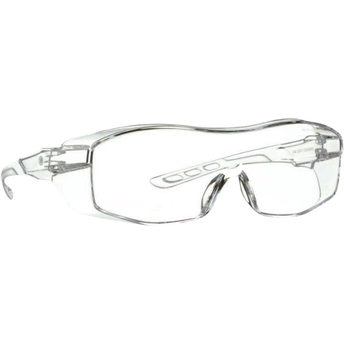 3M Clear Frame Safety Eyeglass Protectors with Anti-Scratch Clear Lenses Image 3