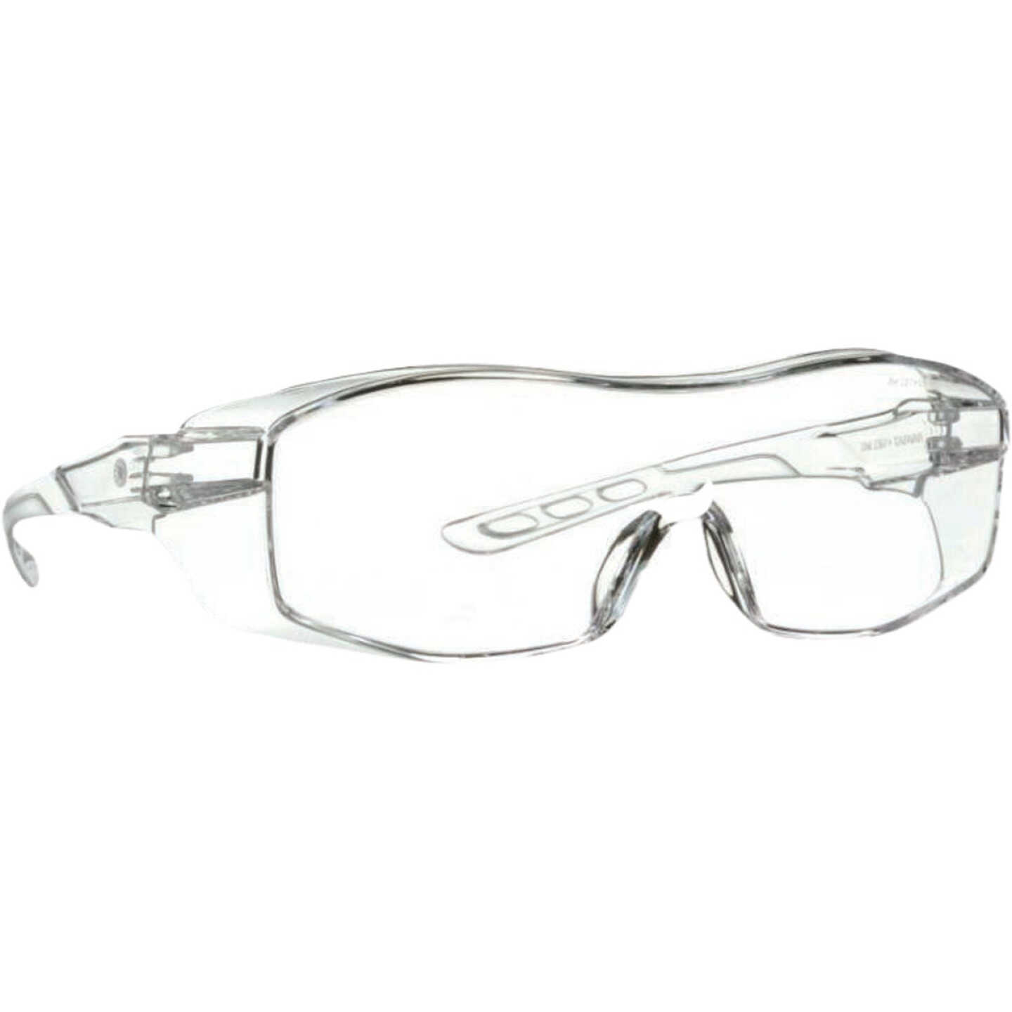 3M Clear Frame Safety Eyeglass Protectors with Anti-Scratch Clear Lenses Image 3