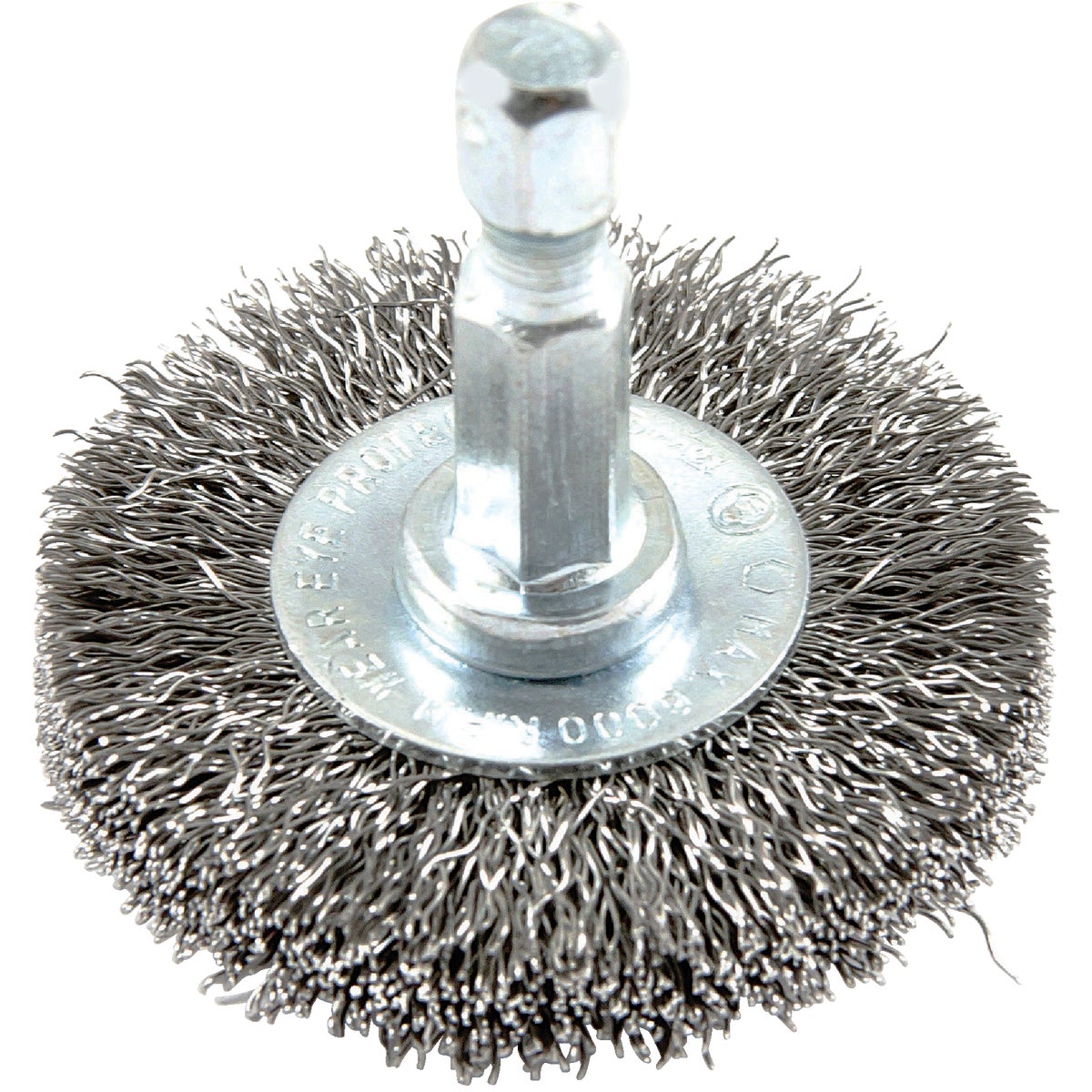 Forney 1-1/2 In. Hex Crimped, Fine Drill-Mounted Wire Wheel Image 1