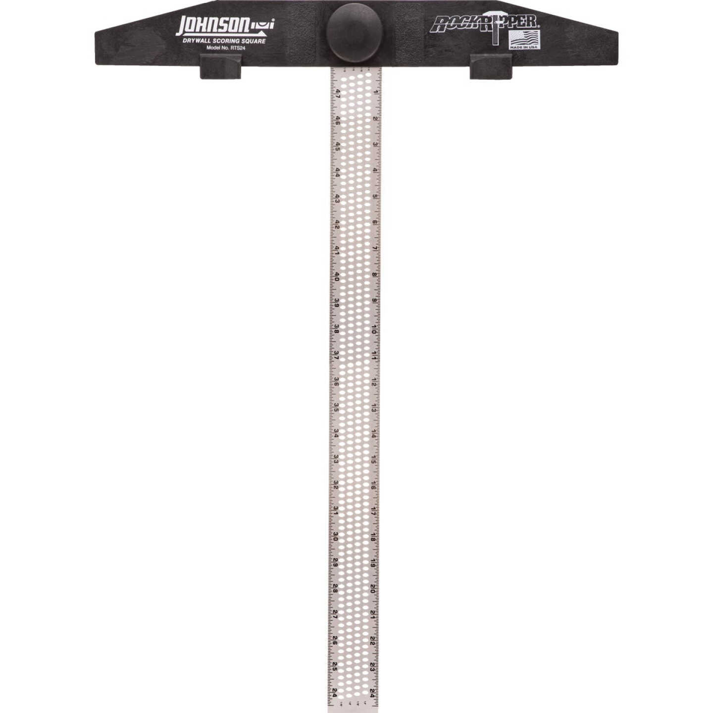 Johnson Level RockRipper 24 In. Aluminum English/Metric Scoring Drywall Square Image 1