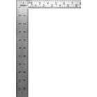 Johnson Level 8 In. x 12 In. Steel Professional Easy-Read Carpenter's Square Image 1