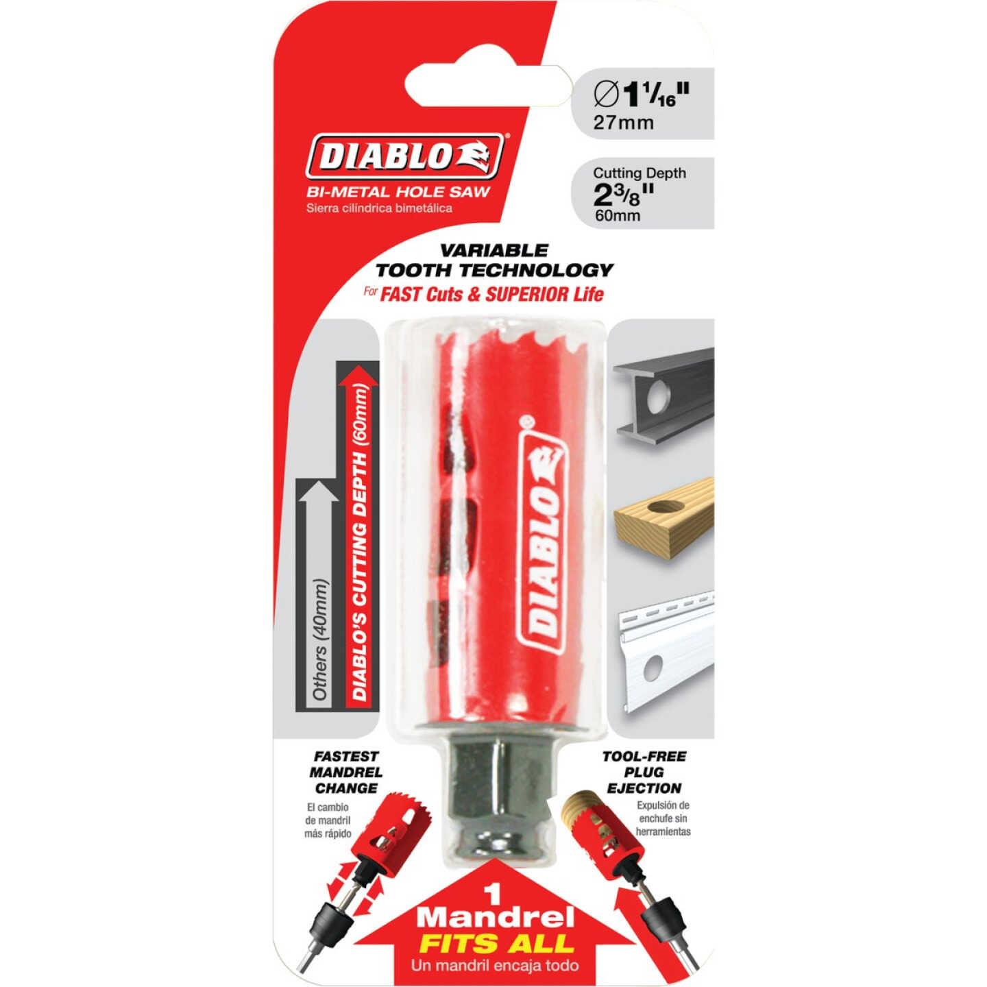 Diablo 1-1/16 In. Bi-Metal Hole Saw Image 2