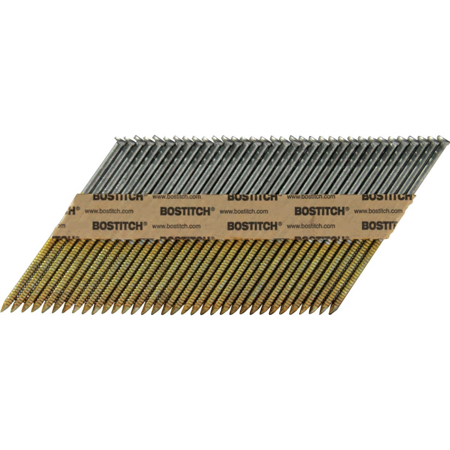 Bostitch 30 Deg Paper Tape Galvanized Offset Round Head Framing Stick Nail, 3 In. x .120 In. (2000 Ct.) Image 1