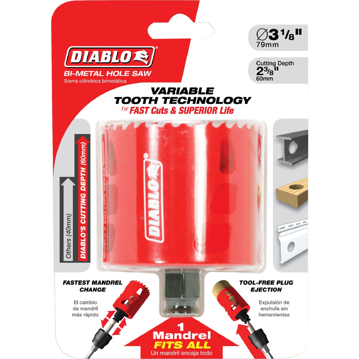 Diablo 3 In. Bi-Metal Hole Saw Image 2