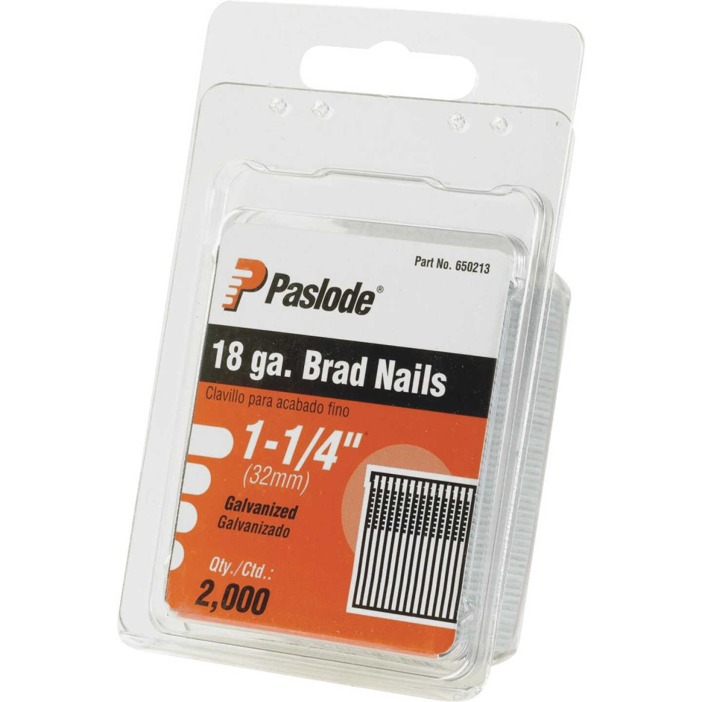 Paslode 18-Gauge Galvanized Brad Nail, 1-1/4 In. (2000-Pack) Image 1