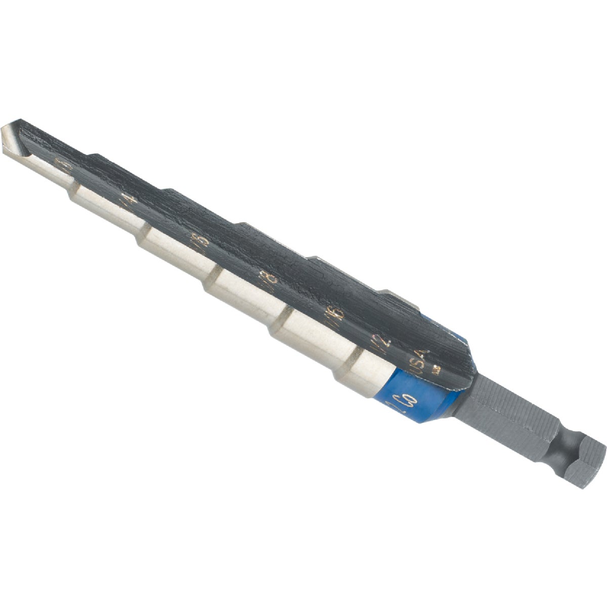 Irwin Unibit 3/16 In. - 1/2 In. #2 Step Drill Bit, 6 Steps Image 1