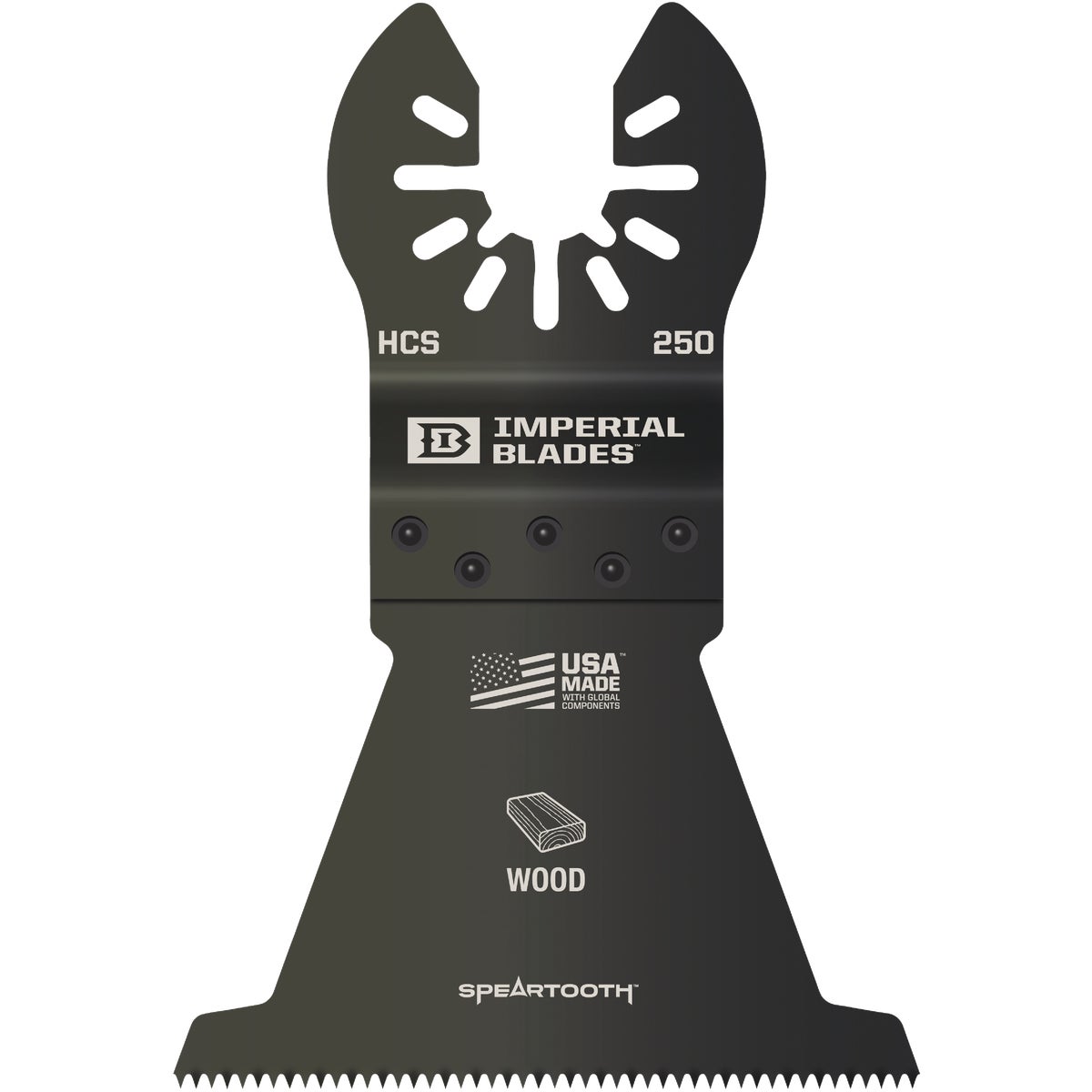 Imperial Blades ONE FIT 2-1/2 In. 12 TPI Speartooth Wood Oscillating Blade Image 1