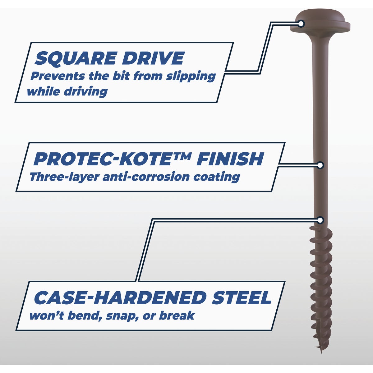 Kreg Protec-Kote #14 x 2-1/2 In. Square Coarse Thread Maxi-Loc Head HD Pocket-Hole Screw (30 Ct.) Image 4