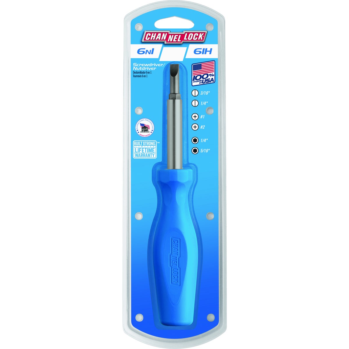 Channellock 6-in-1 Professional Multi-Bit Screwdriver
