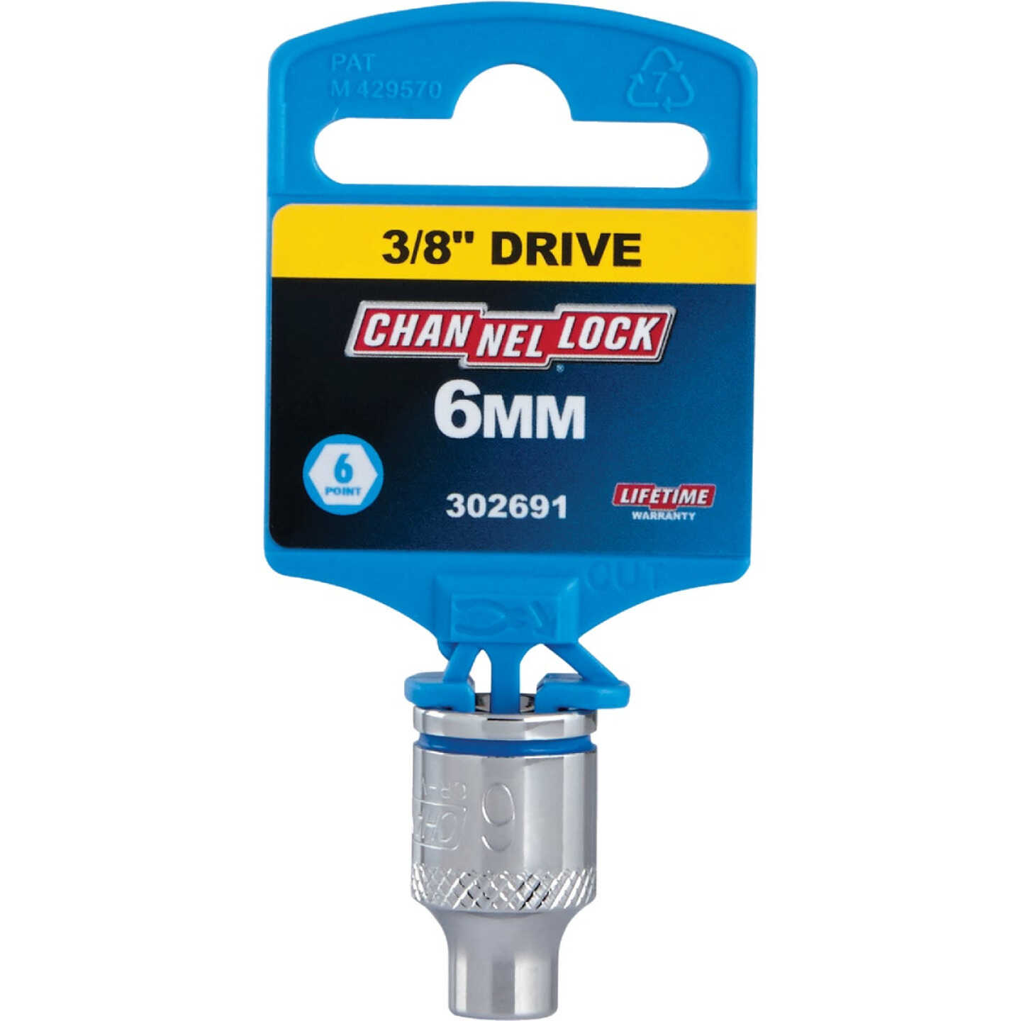 Channellock 3/8 In. Drive 6 mm 6-Point Shallow Metric Socket Image 2