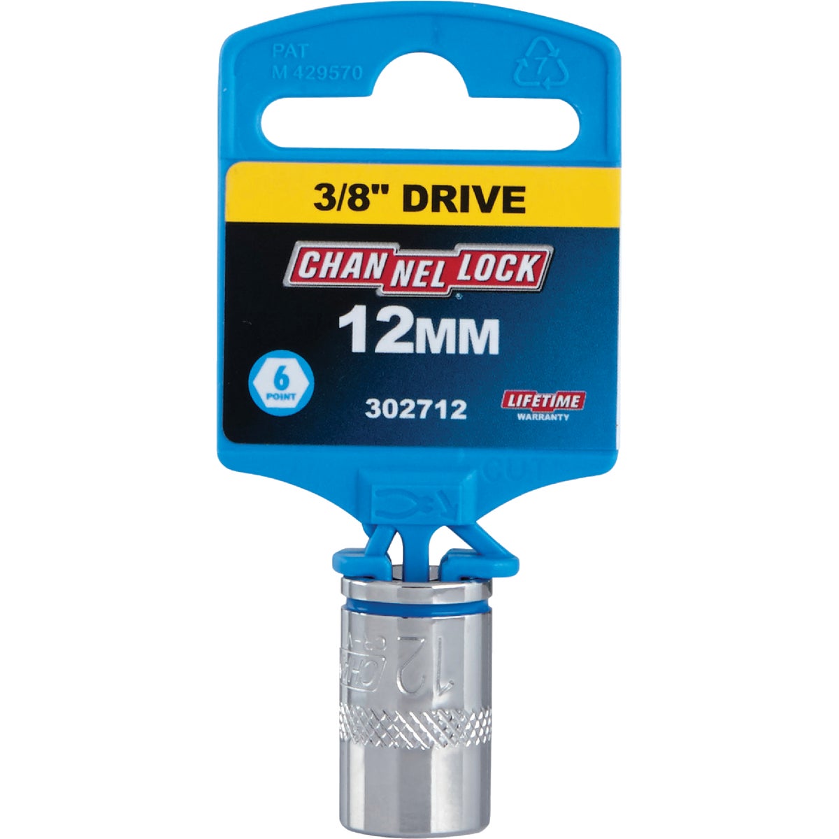 Channellock 3/8 In. Drive 12 mm 6-Point Shallow Metric Socket Image 2
