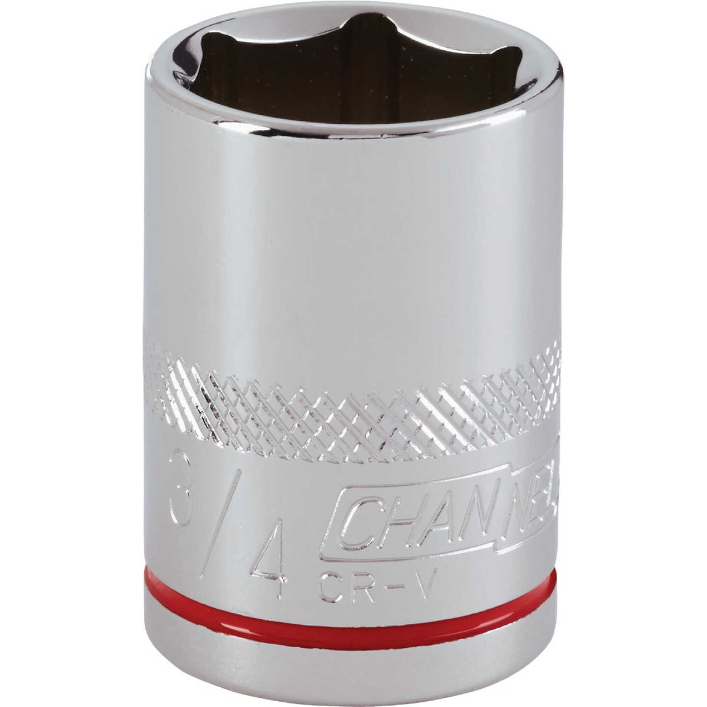 Channellock 1/2 In. Drive 3/4 In. 6-Point Shallow Standard Socket Image 1