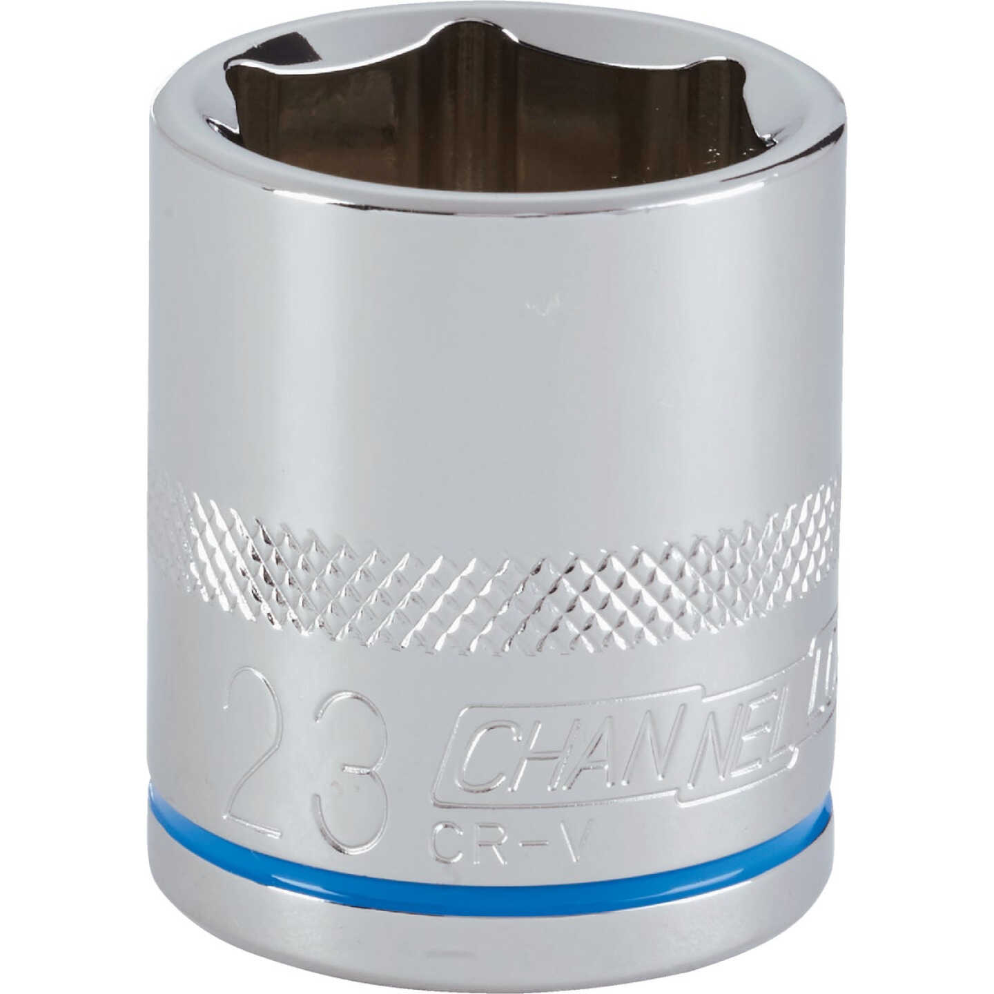 Channellock 1/2 In. Drive 23 mm 6-Point Shallow Metric Socket Image 1