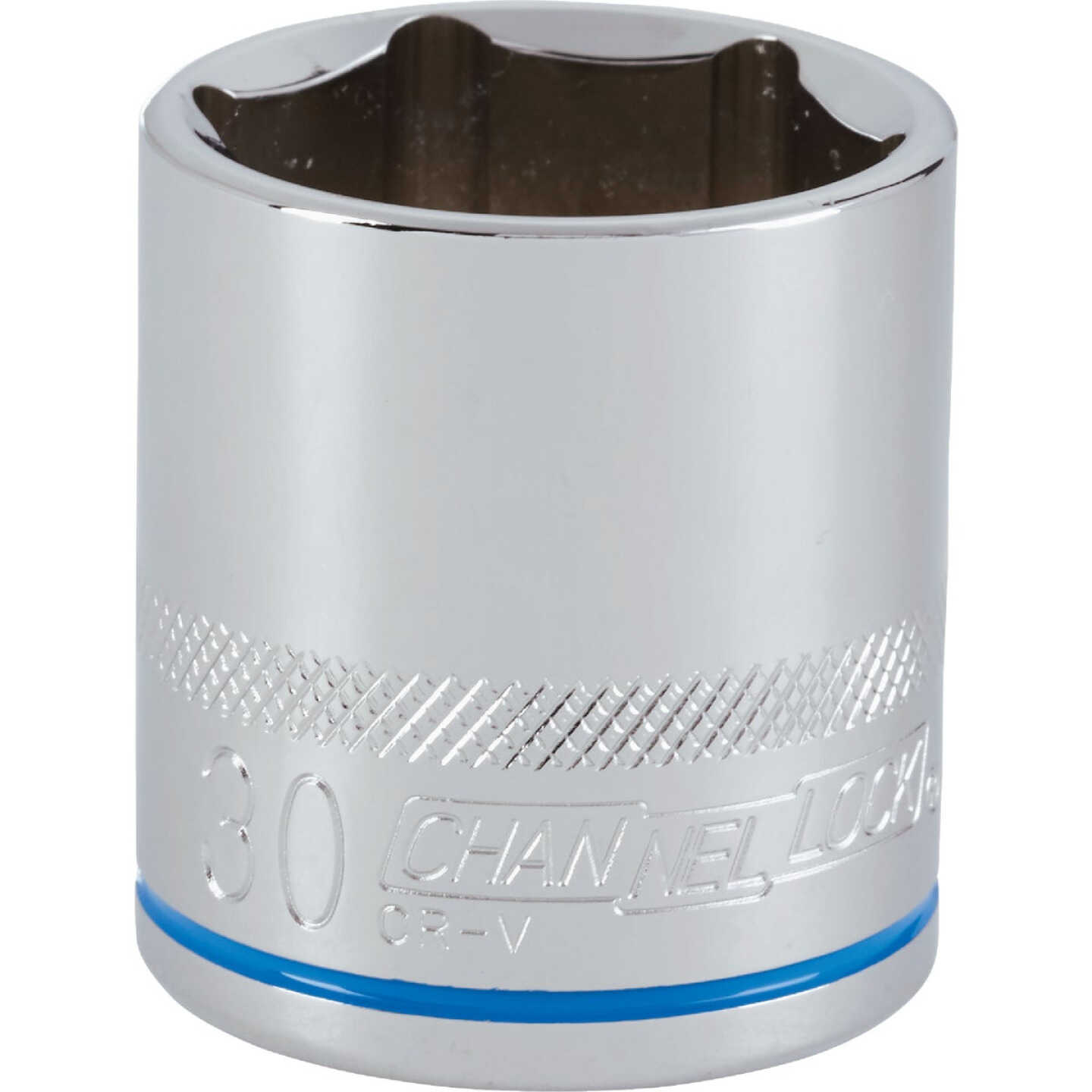 Channellock 1/2 In. Drive 30 mm 6-Point Shallow Metric Socket Image 1